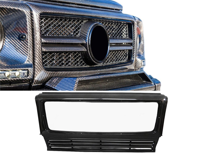 Carbon Fiber Front AMG Grill Frame Grille Trim for Mercedes-Benz G-Wagon W463